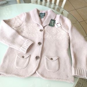 NWT WOOLRICH 100% LAMBS WOOL CHESTER VALLEY SWEATER STONE SIZE LARGE